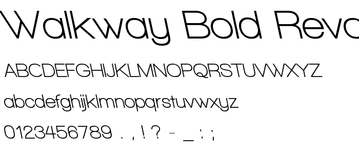 Walkway Bold RevOblique font